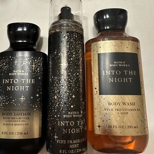 Bath & Body Works Into the Night Body Wash - Black and Gold